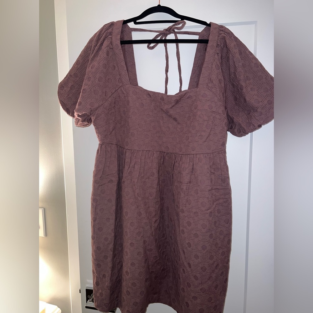 Madewell floral printed puff-sleeve mini dress NWT